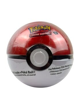 Pokémon TCG Poké Ball Tin E25 Sealed 3 Packs + 2 Sticker Sheets Collector Tin